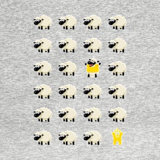 Yellow Shirt - Unique Sheep - Happy-Me T-Shirt